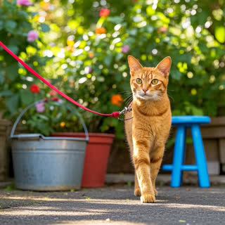 how to train abyssinian cat to walk on leash