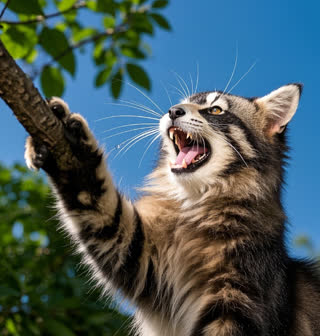 why does my maine coon cat chirp instead of meow