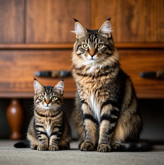 Maine Coon Cat Size Comparison to Domestic Shorthair: Key Differences Explained